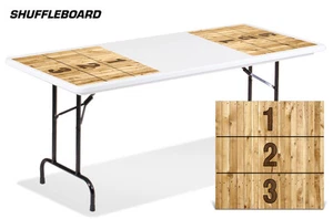 Universal Boardgame Folding Table Top Camping Game Decal Sticker Mats SHUFFLE BD - Picture 1 of 1