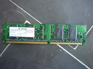 128mb INFINEON HYS564D16301GU-6B DDR PC2700 DIMM CL2.5 NON-ECC RAM - Picture 1 of 2