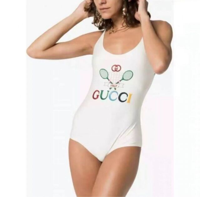 One-piece swimsuit Disney x Gucci Ecru size 38 FR in Cotton