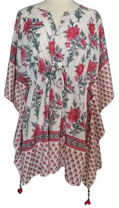 Anokhi Mini Kaftan - Poppy - 100% Cotton - one size - Picture 1 of 4