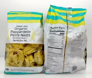 Trader Joes Organic Pappardelle Pasta Nests IMPORTED FROM ITALY 18oz Artisan New - Picture 1 of 5
