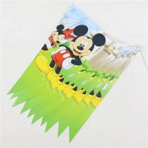 Disney Mickey & Minnie Kids Happy Birthday Bunting Party Supplies Decoration - Picture 1 of 4