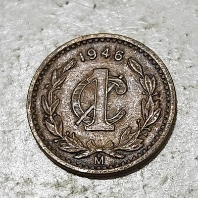 MÉXICO 🇲🇽 MONEDA DE UN (1) CENTAVO 1946 Foto 1 de 2