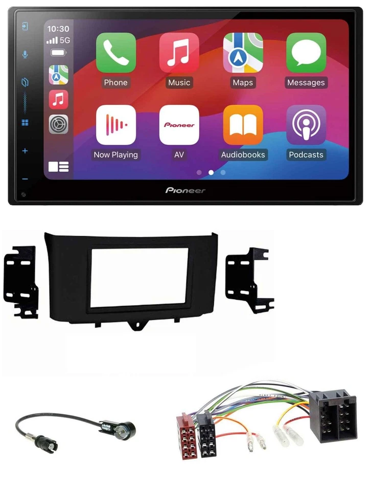 Pioneer DAB USB MP3 Bluetooth 2DIN Autoradio für Smart ForTwo 10-15 ISO Profiver - Bild 1 von 4