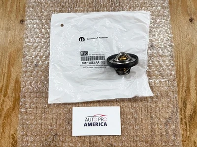 3.7L 4.7L Thermostat Ram Chrysler Jeep Dodge Dakota Durango 68174083AA OEM MOPAR - Image 1 of 4