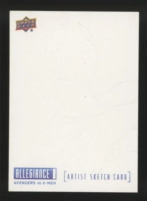 Marvel Allegiance 2022 UD Avengers vs X-Men Artist Sketch Card Blank 1/1 C3 - Image 1 of 2