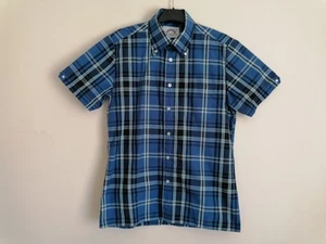 Brutus Trimfit Blue Check Shirt size M - Picture 1 of 8