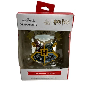 Hogwarts Crest Hallmark Ornaments Harry Potter Christmas Tree  Distressed Box Ye - Picture 1 of 12