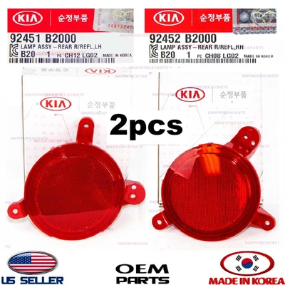 Genuine Rear Bumper Reflector Pair RIGHT and LEFT Side OEM KIA SOUL 2014-2016 - Image 1 of 4