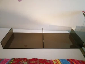 TV Glasaufsatz TV-Lowboard 10 cm getöntes Glas Wohnwand Pecano v. Hartmann TOP! - Bild 1 von 2