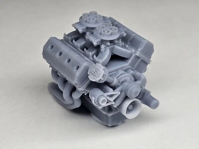 1/24 Hemi Vintage Double Carb Engine - Image 1 of 4