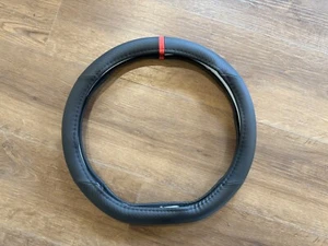 Copri volante con base piatta effetto pelle carbon look nero antiscivolo Audi - Foto 1 di 3