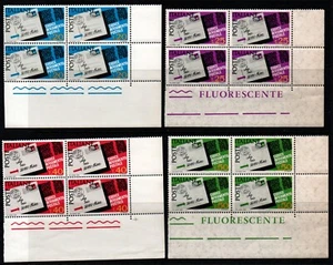 Italy, 1967 "Postal Codes" set of 4 sg1188/91 corner margin blocks of 4 MNH - Picture 1 of 1