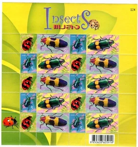 FAUNA_7773 2005 Thailand Insekten BLATT POSTFRISCH - Bild 1 von 1