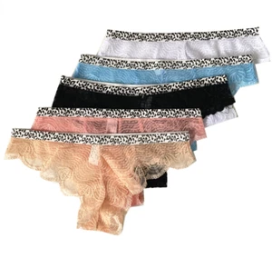 LOT 5 Women Bikini Sexy G-String Thongs Panties Lace Underwear M L XL #1750 - Picture 1 of 6