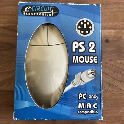 VINTAGE eCIRCUIT Mouse Corded Trackball USB PS2 PC Mac New - Image 1 of 4