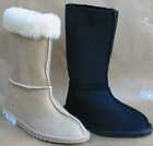 Calf Length Ugg Boot. Natural & Black. Unisex Sizes. Aussie Made Sheepskin