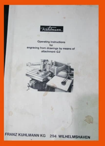 Kuhlmann Pantograph GZ Attachment Operations Manual  "English version" - Picture 1 of 3