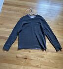 Relwen Charcoal Micro Waffle Crew - Size Large
