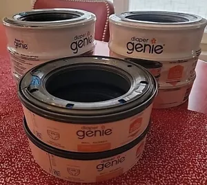 Paquete de 8 bolsas de recarga de pañales Genie aroma de lavandería limpio tamaño recién nacido guardería para bebés - Imagen 1 de 6