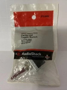 Radio Shack DPDT Center-Off Toggle Switch, 10A @ 125VAC, 6A @ 250VAC, 275-0653. - Picture 1 of 2