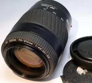 Minolta 70-210mm f4.5-5.6 lens for SONY A mount AF A57 a68 cameras - near mint - Picture 1 of 17