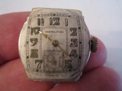 RELÓGIO HAMILTON DÉCADA DE 1940 - PLACA DE OURO LAMINADA 10K - CORDA - 17J - #0206806 - SC-4 - Imagem 1 de 4