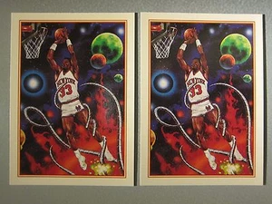 LOT OF (2) 1992-93 Hoops #AC1 Patrick Ewing Art - Picture 1 of 2