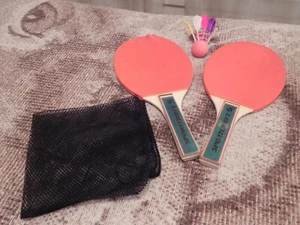 Juego de bádminton deportivo artesanal lanzadera de madera - Imagen 1 de 5