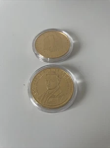10 EURO Gedenkmünze VERGOLDET 200. Geburtstag Georg Büchner 2013 | PP - Bild 1 von 2