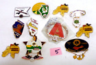 #5 Lot 11 Vintage Illinois Lions Club Enameled Metal Pins