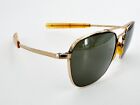 Vintage AO American Optical 1/10 12K GF Gold Aviator Sunglasses FRAMES 52mm J183