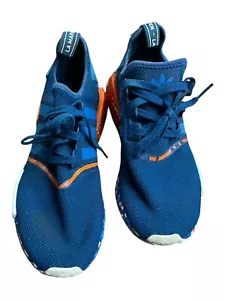 Adidas NMD R1 Men Size 10.5 Blue Low Top Lace Up Athletic Sneakers Shoes OOAK - Picture 1 of 15
