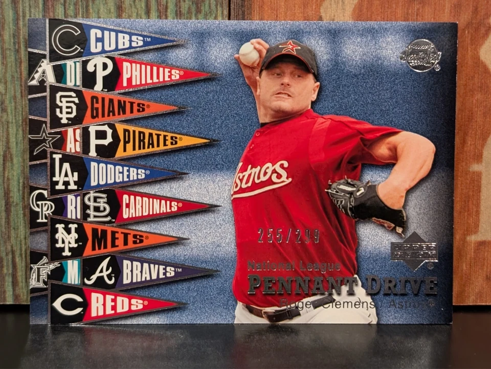 2004 Upper Deck Pennant Drive National League Roger Clemens Astros /299 - Image 1 of 3