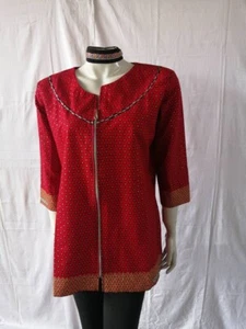 Kaftan Top, afrikanisches Top, Ankara Infinity Kaftan Print Gr. UK 10-12 - Bild 1 von 3