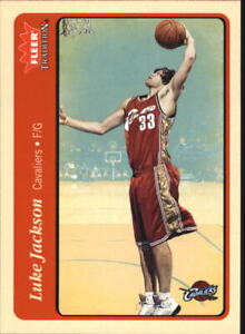2004-05 Fleer Tradition Cavaliers Basketball Card #230 Luke Jackson Rookie