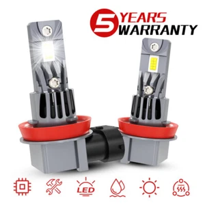 H11 H8 H9 LED Headlight Low Beam Bulb Extreme Bright Plug Play 6000K 13000LM - Foto 1 di 12