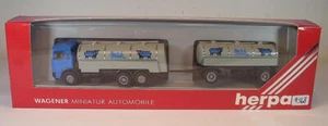 Herpa 1/87 Nr. 820018 MAN Milch-Tankwagen Hängerzug OVP #9568 - Bild 1 von 1