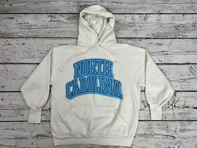 Vintage 1980's North Carolina Tarheels NCAA Signal Stained Hoodie Sweatshirt - M - Image 1 of 4