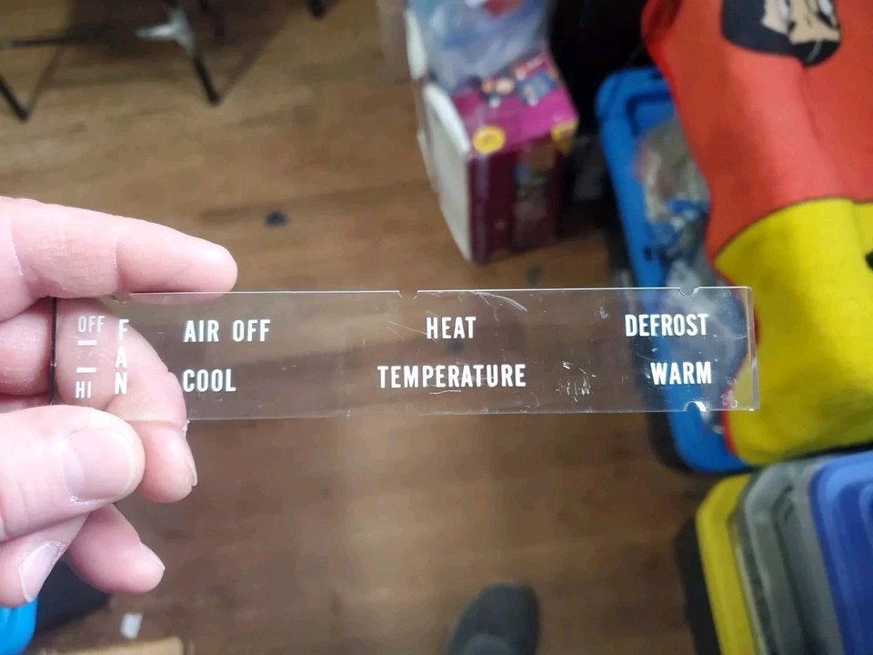 PLACA FRONTAL DE CONTROL DE CALEFACCIÓN AMC TRANSPARENTE NOS Foto 1 de 1