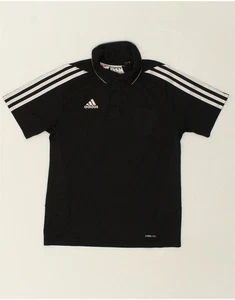 ADIDAS Boys Climacool Graphic Polo Shirt 11-12 Years Black BR11 - Picture 1 of 3