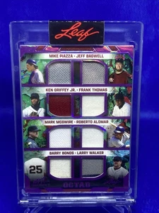 2023 Leaf Art of Sport Octad GRIFFEY THOMAS PIAZZA BAGWELL MCGWIRE BONDS /5 - Picture 1 of 12