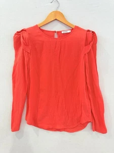 Marc’s Women’s Orange Long Sleeve Blouse Size 6 - Picture 1 of 4