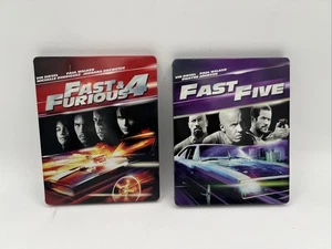 Fast And Furious 4 and 5 (Blu-ray) Steelbook Rare OOP - Bild 1 von 6