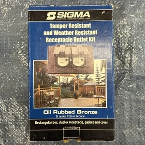 Sigma Outlet Bronze Box Five Hole 1/2" Side Entry All Weather - Picture 1 of 3