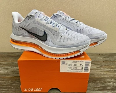 Nike Pegasus Premium Grey Orange Running Shoes HQ2593-001 Wmn's 9 / Men's 7.5 - Image 1 of 4