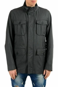Hugo Boss "T-Coper3" 100% Wool Gray Full Zip Men's Basic Jacket US 40R IT 50R - Picture 1 of 5