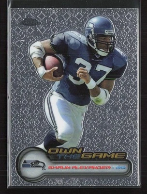 2006 Topps Chrome #OTG3 Shaun Alexander Own The Game Seattle Seahawks (Q) - Image 1 of 2