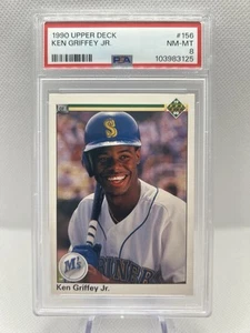 1990 Upper Deck Ken Griffey Jr Seattle Mariners MLB Baseball PSA 8 - Picture 1 of 3
