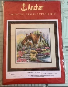Anchor Lakeside Cottage Cross Stitch Kit PCE922 New in Packaging - Picture 1 of 2